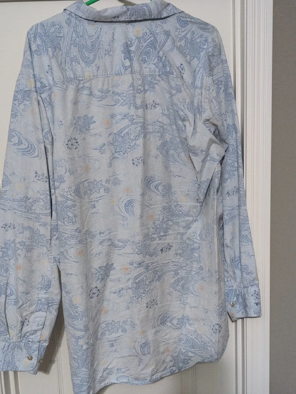 Tommy Bahama Light Blue Patterned Men's Shirt Jacket